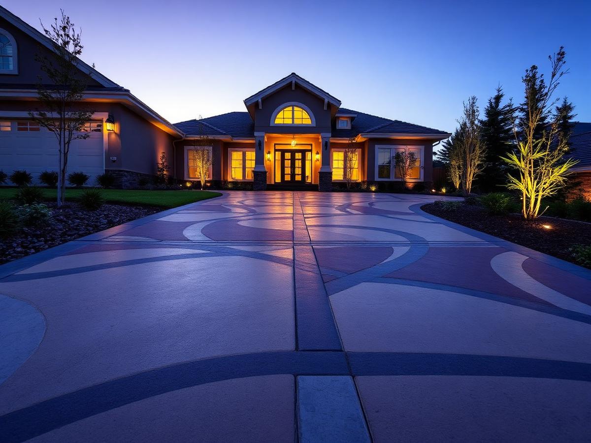 Stamped Driveway