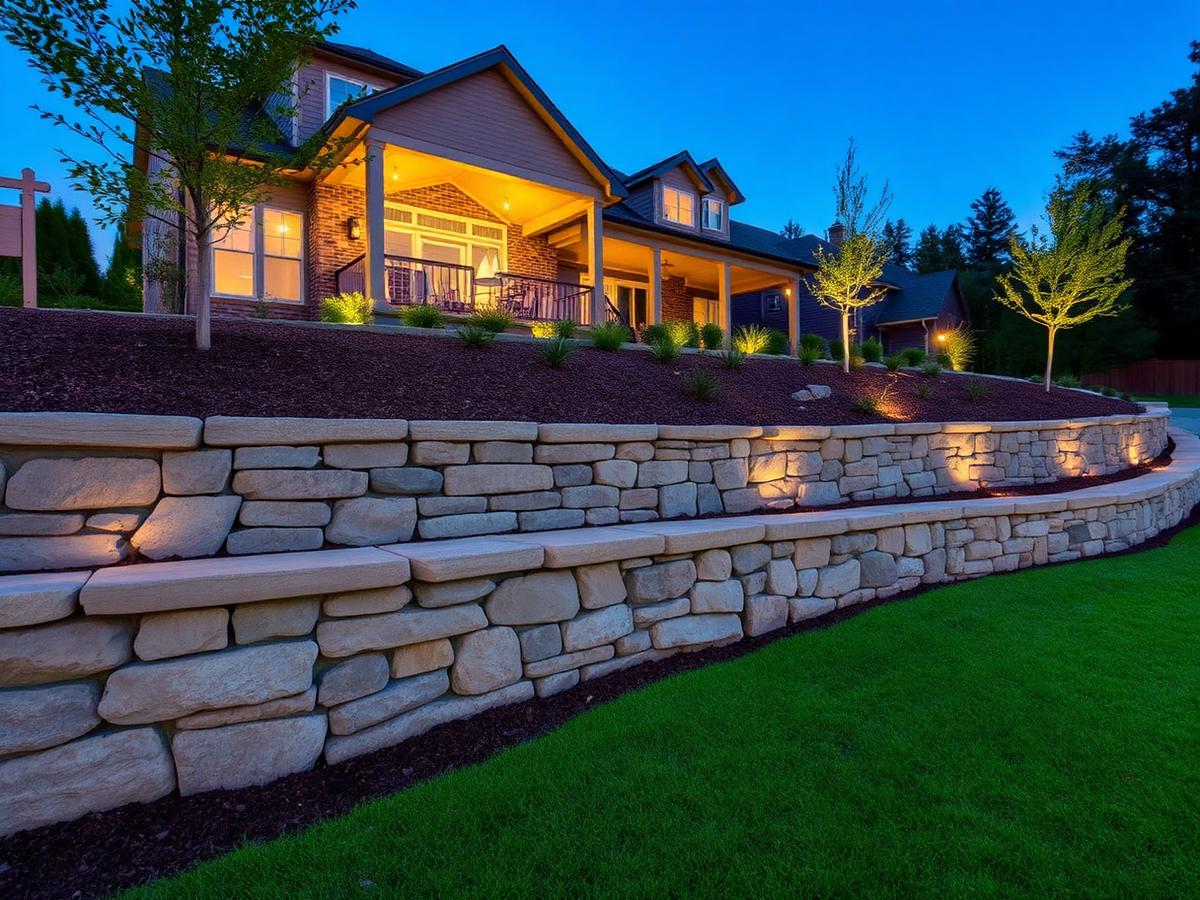 Stone Retaining Wall